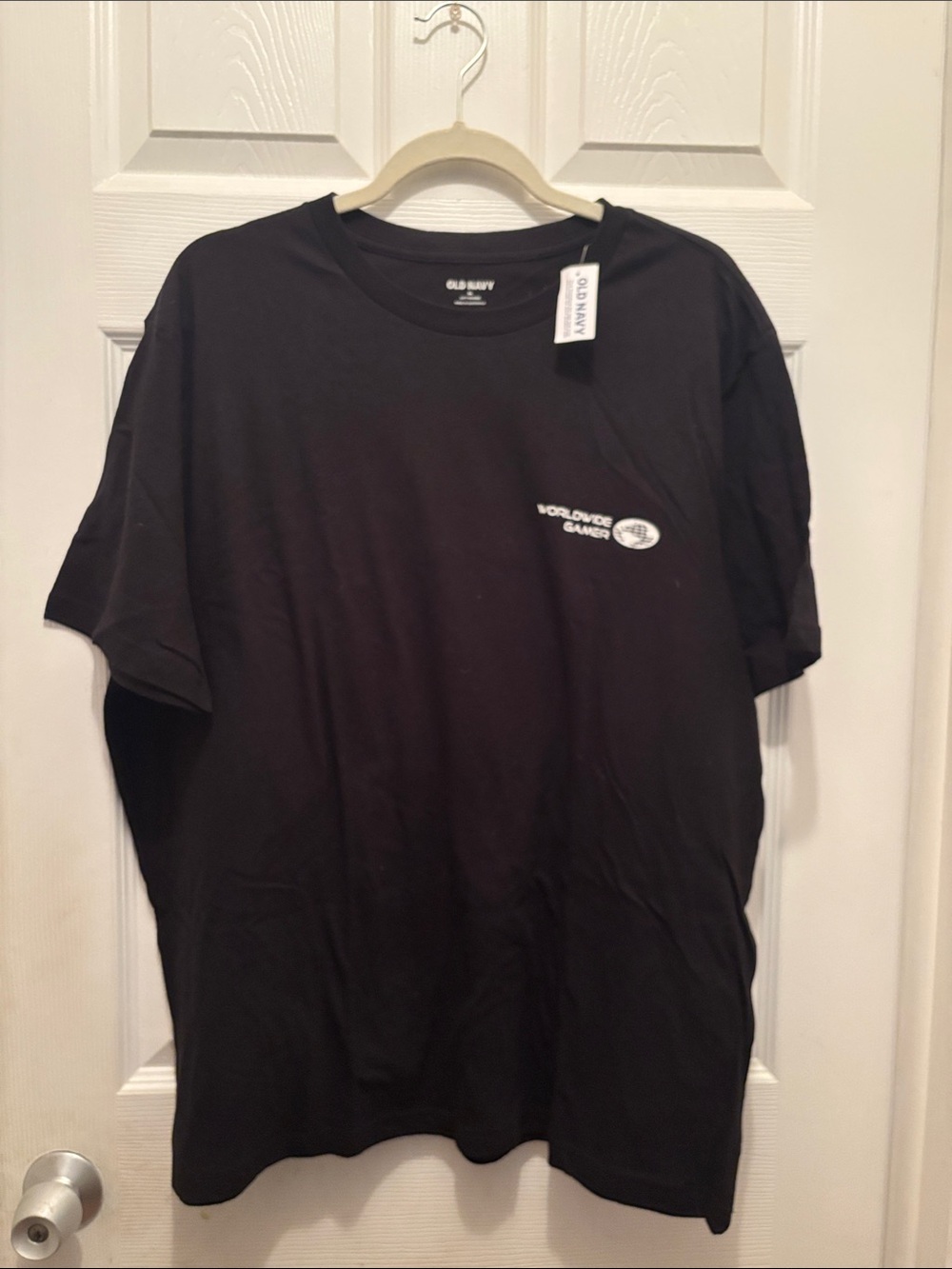 Old Navy Black Short-Sleeve Graphic Crewneck Tee